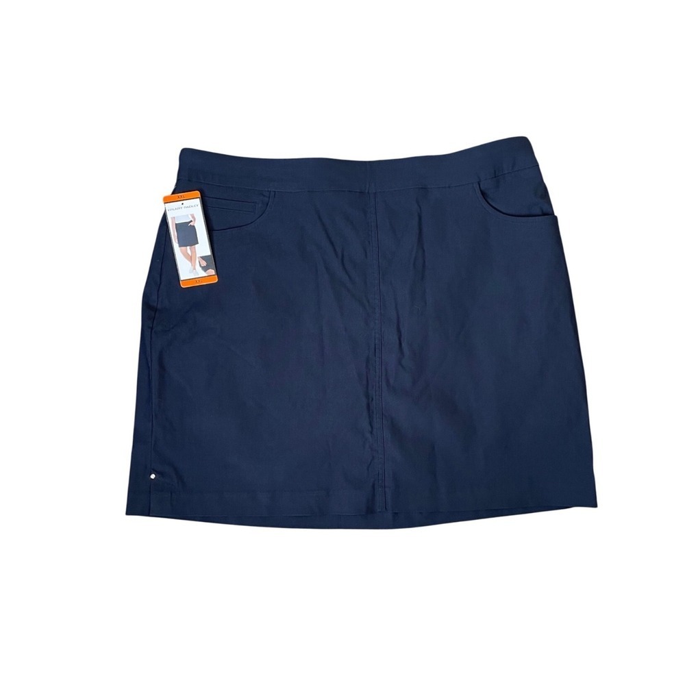Hilary Radley Navy Blue Pull On Skort XXL New With Tags‎ J1331-1626 Activewear